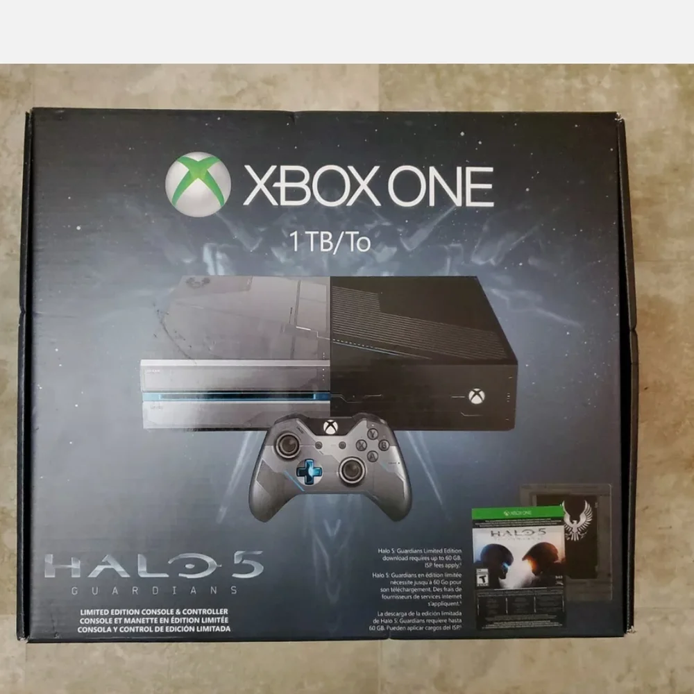 Microsoft Xbox One Black Console with Modern Aesthetic